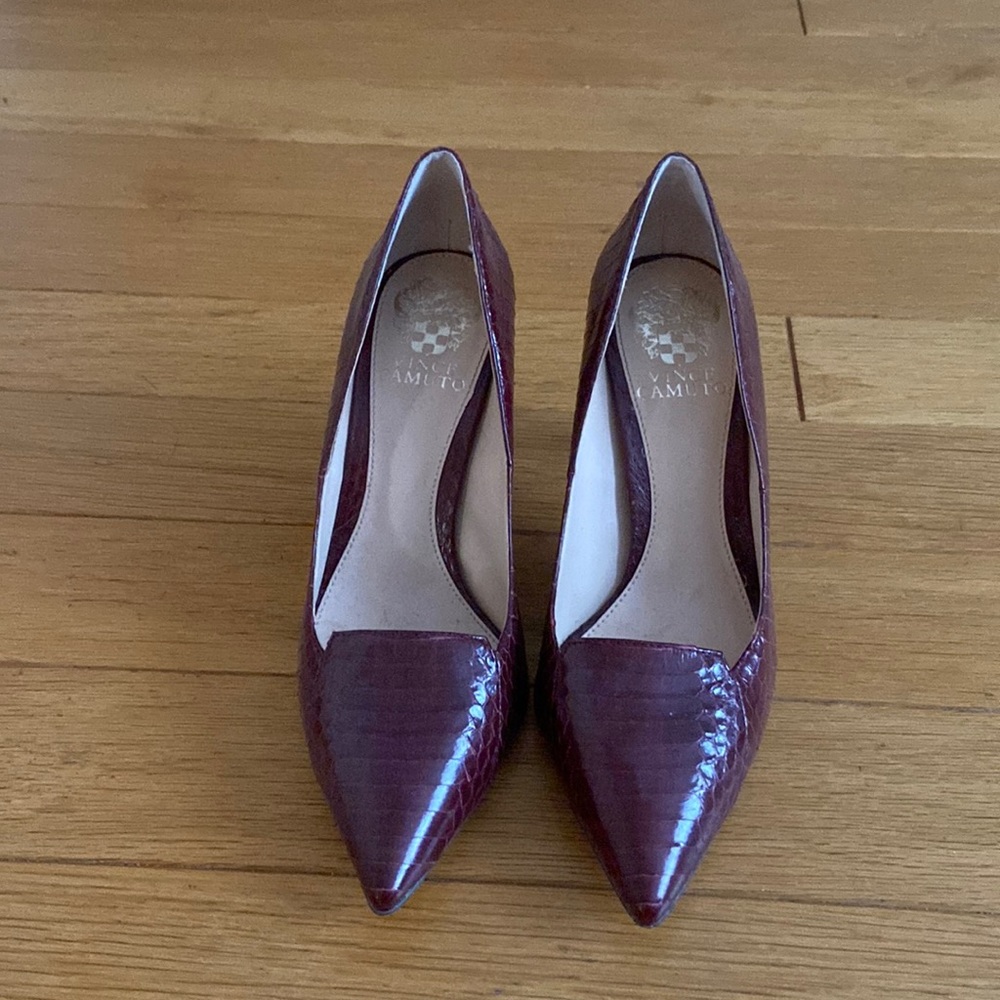 Vince Camuto snake skin heels